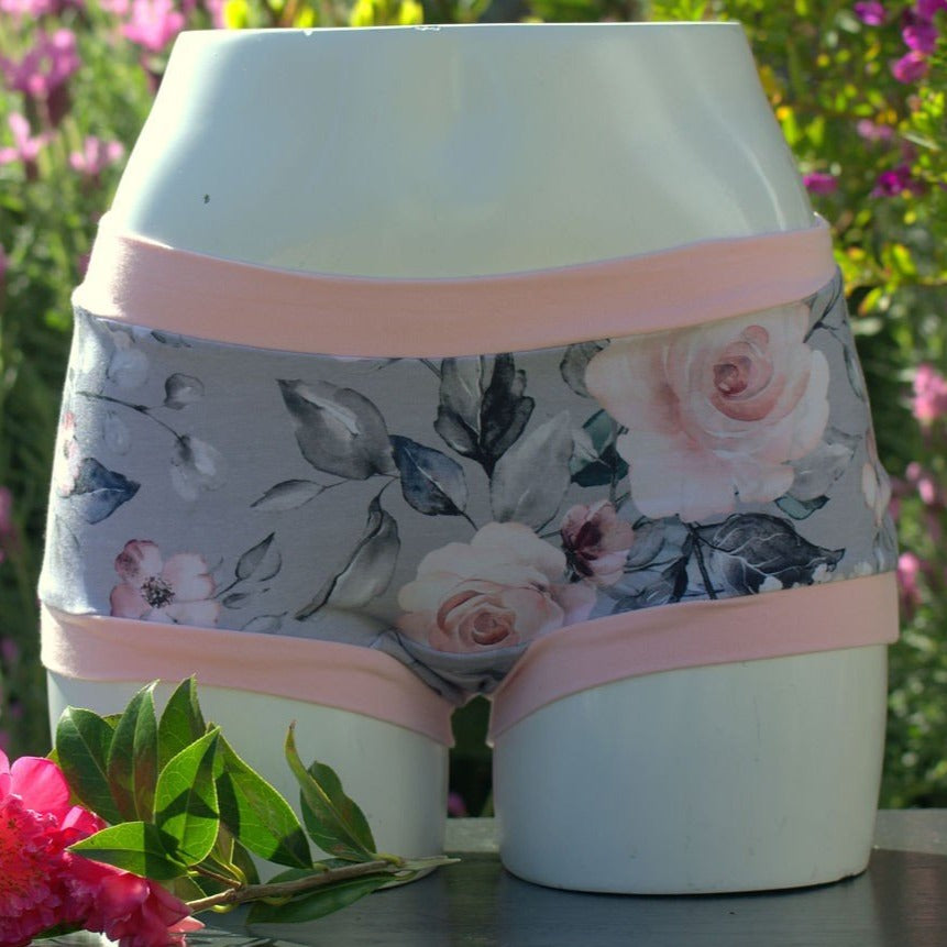 Grey Floral, Boyleg undies