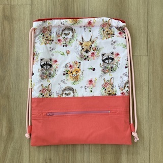 Woodland Animals, Personalised Swim Bag
