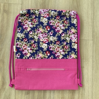Navy Floral, Personalised Swim Bag