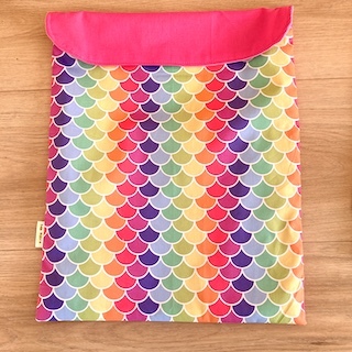 Rainbow scales, Personalised Book Bag