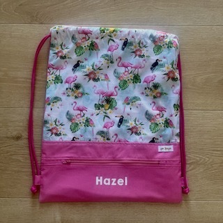 Flamingo 2, Personalised Swim Bag