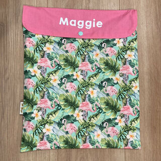 Flamingo, Personalised Book Bag