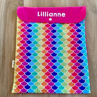 Rainbow Scales, Personalised Book Bag