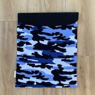 Blue Camo, Personalised Book Bag