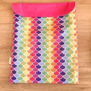 Rainbow scales, Personalised Book Bag