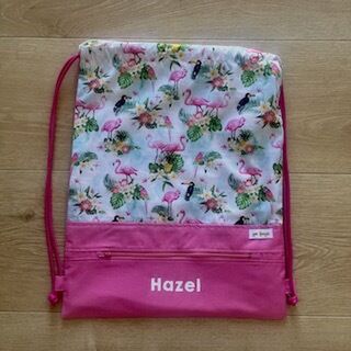 Flamingo 2, Personalised Swim Bag